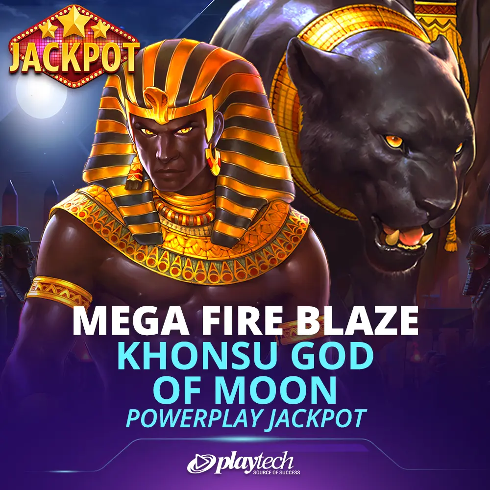 Mega Fire Blaze: Khonsu God of Moon PowerPlay Jackpot 巨型烈焰：月亮神孔斯 强力累积奖金